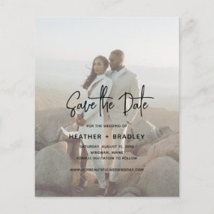 Minimalistisches Foto Hochzeitsszenario speichern
