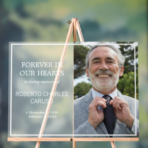 Minimalistisches Foto in gefriertem Aussehen in li Acrylschild