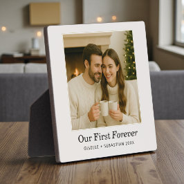 Minimalistisches Foto mit personalisiertem Text al Fotoplatte