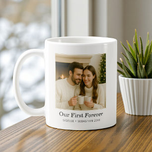 Minimalistisches Foto mit personalisiertem Text al Kaffeetasse