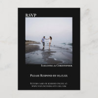 Minimalistisches Foto Modernes, einfaches RSVP für