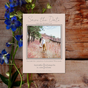 Minimalistisches Foto Save the Date