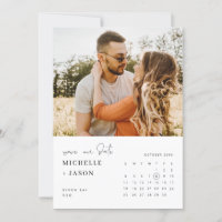 Minimalistisches Foto Save the Date