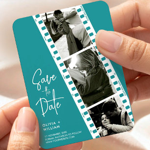 Minimalistisches Foto Save the Date Einladung Magnet