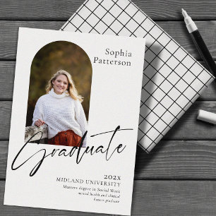 Minimalistisches Foto Schwarz/Weiß Ankündigung