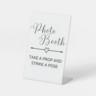 Minimalistisches Foto-Standzeichen Sockelschild