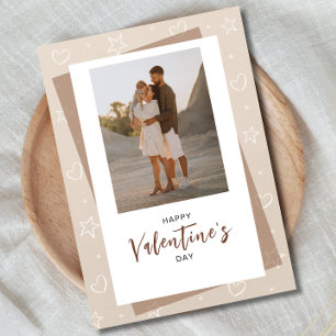 Minimalistisches Foto Valentinstag  Feiertagskarte