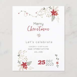 Minimalistisches Frohe Weihnachten Angebot, Frohe  Flyer