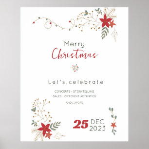 Minimalistisches Frohe Weihnachten Angebot, Frohe  Poster