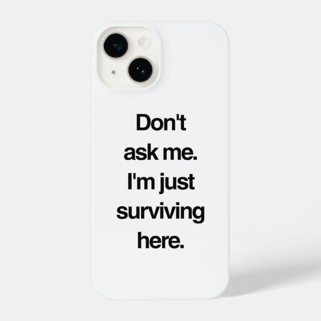 Minimalistisches Funny Zitat für Mitarbeiter iPhone Hülle (Rückseite)