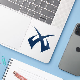 Minimalistisches Gaming-Letter-X-Monogramm Aufkleber