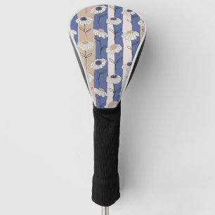 Minimalistisches Gänseblümchen-Blumenmuster (4) Golf Headcover