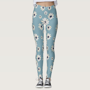 Minimalistisches Gänseblümchen-Blumenmuster (6) Leggings