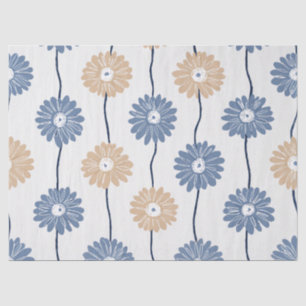 Minimalistisches Gänseblümchen-Blumenmuster (6) Seidenpapier