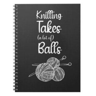 Minimalistisches Garn, einfach für sie gekocht Notizblock