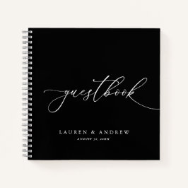 Minimalistisches Gästebuch für Hochzeiten Notizbuch