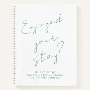 Minimalistisches Gästebuch Notizbuch