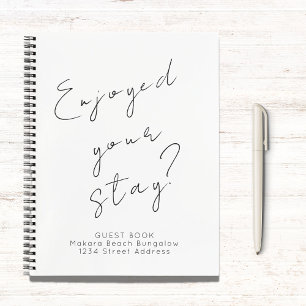 Minimalistisches Gästebuch Notizbuch