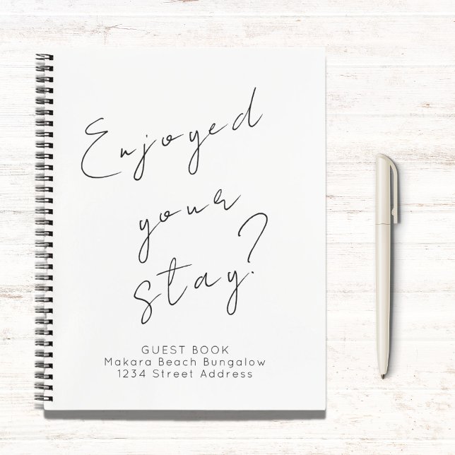 Minimalistisches Gästebuch Notizbuch (Von Creator hochgeladen)