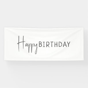 Minimalistisches Gender Neutral Happy Birthday Banner