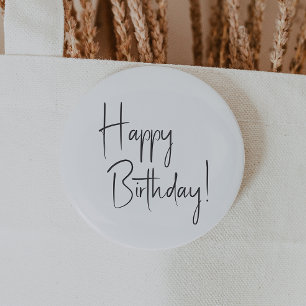 Minimalistisches Gender Neutral Happy Birthday Button
