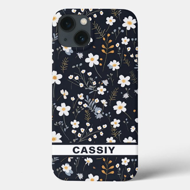 Minimalistisches Gentle Garden Wildblumen Kinderzi Case-Mate iPhone Hülle (Rückseite)