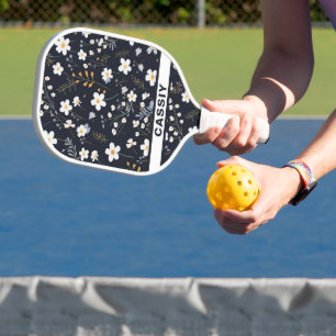 Minimalistisches Gentle Garden Wildblumen Kinderzi Pickleball Schläger