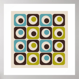 Minimalistisches geometrisches Design Poster