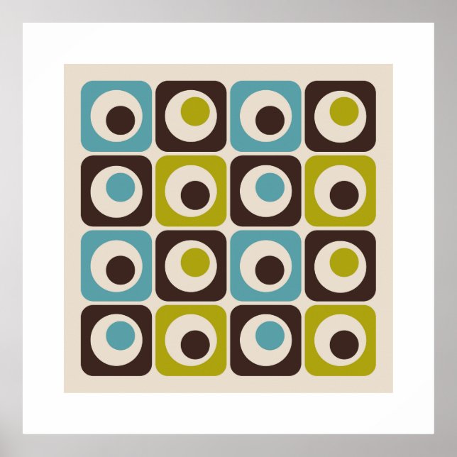 Minimalistisches geometrisches Design Poster (Vorne)