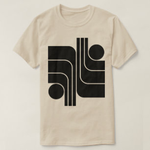 Minimalistisches geometrisches Design T-Shirt