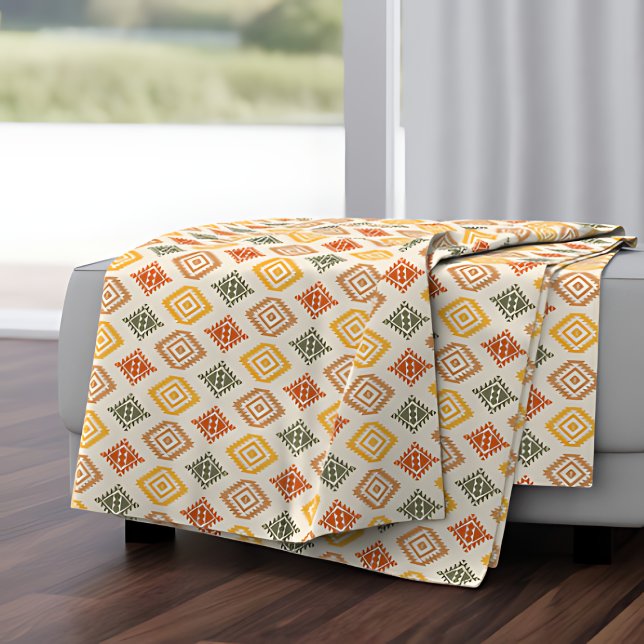 Minimalistisches geometrisches Muster Fleecedecke (Von Creator hochgeladen)