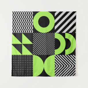 Minimalistisches geometrisches nahtloses Muster in Wandteppich