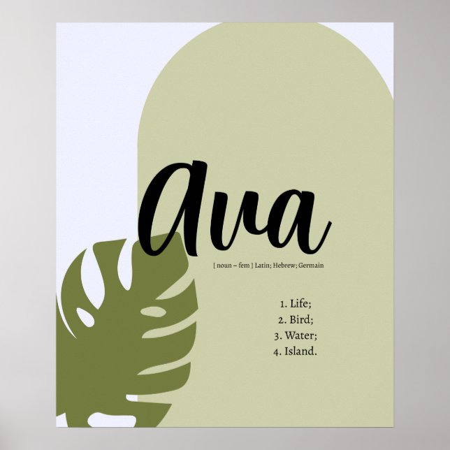 Minimalistisches geometrisches Poster mit naturlic (Vorne)