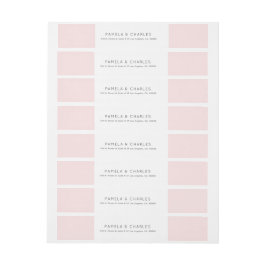 Minimalistisches geometrisches rosa und weißes Des