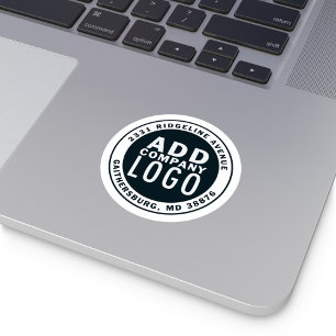 Minimalistisches Geschäft-Logo einfach Runder Aufkleber