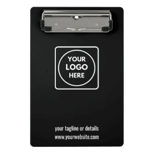 Minimalistisches Geschäft-Logo Mini-Clipboard Mini Klemmbrett