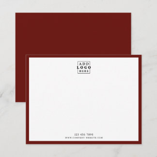 Minimalistisches Geschäftslogo Unternehmen Kontakt Mitteilungskarte
