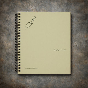 Minimalistisches Geschenk für Botanik-Garten-Leser Notizbuch