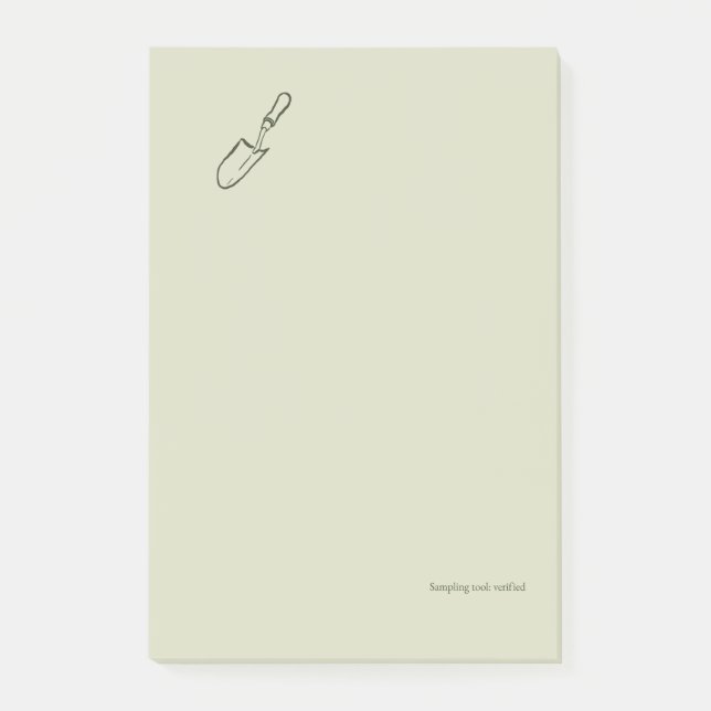 Minimalistisches Geschenk für Botanik-Gartenliebha Post-it Klebezettel (Vorderseite)