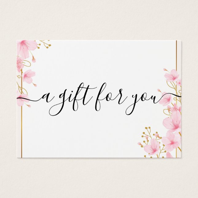 Minimalistisches Geschenkzertifikat für kleine Unt (Vorderseite)