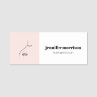 Minimalistisches Gesicht Beauty Logo Makeust Künst