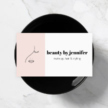 Minimalistisches Gesicht Beauty Logo Makeust Künst