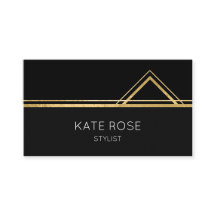 Minimalistisches Glam Golden Schwarz-weiß Geometri