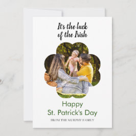Minimalistisches Glückskleeblatt St. Patrick's Day Feiertagskarte
