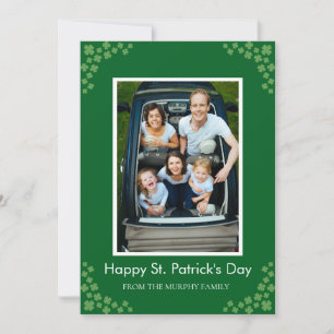 Minimalistisches Glückskleeblatt St. Patrick's Day Feiertagskarte