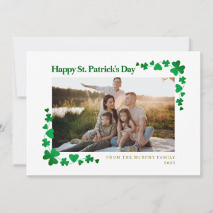 Minimalistisches Glückskleeblatt St. Patrick's Day Feiertagskarte