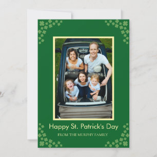 Minimalistisches Glückskleeblatt St. Patrick's Day Feiertagskarte