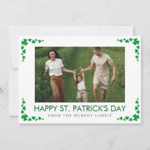 Minimalistisches Glückskleeblatt St. Patrick's Day Feiertagskarte