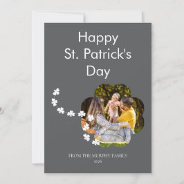 Minimalistisches Glückskleeblatt St. Patrick's Day Feiertagskarte
