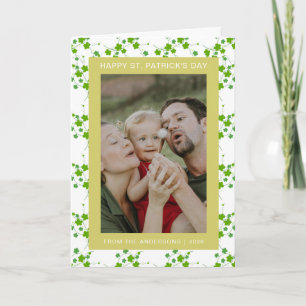 Minimalistisches Glückskleeblatt St. Patrick's Day Feiertagskarte